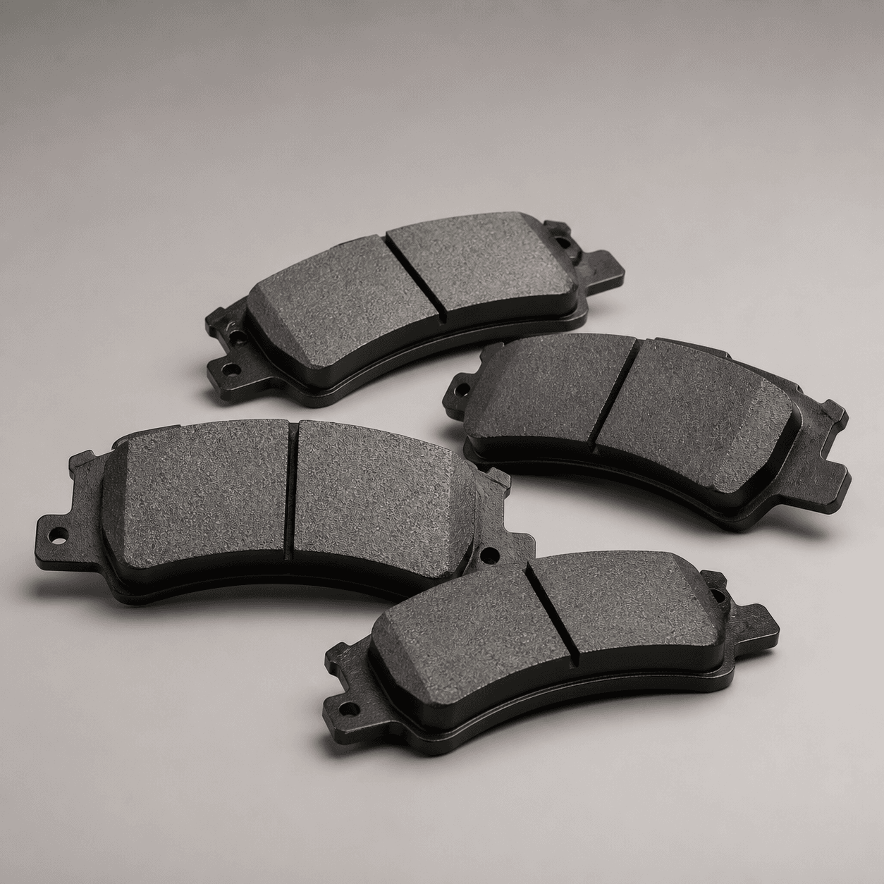 Automotive brake pads, Isolated on white background